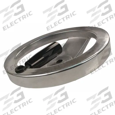 APPROVED VENDOR Hand Wheel: Spoked, Fold Away Handle, Aluminum, 1/2 in Bore - Spoked Hand Wheels with Folding Handle
