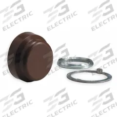 SCHNEIDER ELECTRIC Boot: Non-Illuminated Push Buttons, Brown, 9001K/9001SK (MPN 9001KU4). Key specifications — Brand: SCHNEIDER; Compatible Product Type: Non-Illuminated Push Buttons; Compatible with Series: 9001SK.