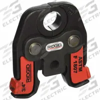 RIDGID Press Tool Jaw: 3/4 in Pipe, Copper/PEX, For PEX, Compact Tool Types (MPN 22968). Key specifications — attr518773: Jaw; attr518762: PEX; attr518771: Copper; attr518761: PEX; attr518760: RIDGID.