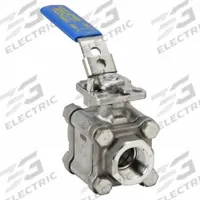 APPROVED VENDOR Manual Two-Way Ball Valve: 3/4 in, CF8M Stainless Steel, Straight Valve Body, PTFE (MPN G-S3P2K-75). Key specifications — Brand: APPROVED VENDOR; Handle: Locking Lever.