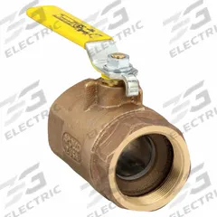 APOLLO Manual Two-Way Ball Valve: 2 in, Bronze, Straight, FNPT x FNPT, 600 psi Max. Pressure (CWP) (MPN 8010801). Key specifications — Brand: APOLLO; Handle: Lever.