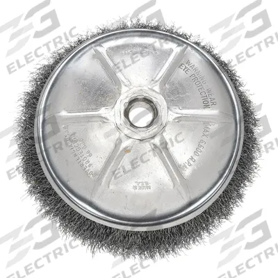 WEILER Cup Brush: Crimped Steel, 4 in Dia, 0.02 in Fill Dia - Light-Cleaning Brushes for Carbon Steel