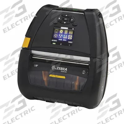 ZEBRA Mobile Printer: Direct Thermal, 4 in Max. Print Wd, Tear Off Dispensing - RFID Barcode Mobile Label Printers