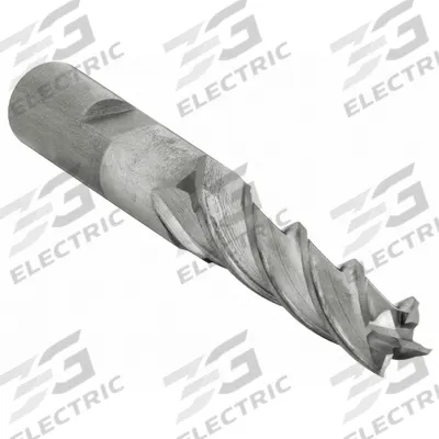 CLEVELAND Square End Mill: High Speed Steel, TiCN Coated, 4 Flute, 11/32" Mill Dia - General Purpose High-Speed Steel Square End Mills