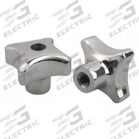 KIPP Hand Knob: 4 Point, Stainless Steel, M12 Thread, 63 mm Dia (MPN K0146.4063122). Key specifications — Brand: KIPP.
