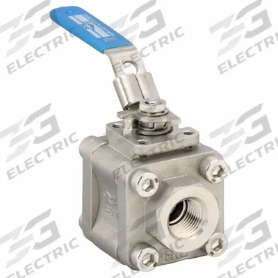 MILWAUKEE VALVE Manual Two-Way Ball Valve: 1/2 in, Stainless Steel, Straight - Vented Ball Stainless Steel Ball Valves