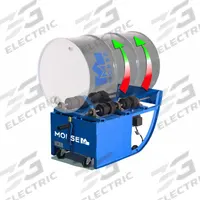 MORSE Drum Roller: 115V @ 7.4A, TEFC, 1/2 hp HP, Lift to Load/Tilt to Load, Variable Speed, 201VS-1. Key specifications — Operating Voltage @ Current: 115V @ 7.4A; Phase: Single; Manufacturer Part Number: 201VS-1; Full Drum Weight Capacity: 500 lb Liquid Load; For Drum Capacity: 55 gal; Brand: MORSE; Automated Operation: Automated Operation Capable; Enclosure: TEFC.