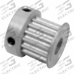 DAYTON Timing Pulley: Modified Curvilinear, Fixed, For GT Timing Belt Section, For 9 mm Belt Wd (MPN 17-3P09-6CA3). Key specifications — Brand: DAYTON; Finish: Clear Anodized; For Belt Series: Powerhouse®.