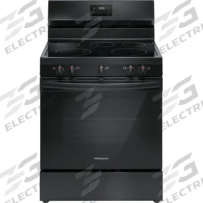 FRIGIDAIRE Oven Range: Black, Electric - Oven Ranges