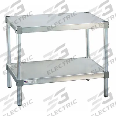 NEW AGE INDUSTRIAL Fixed Height Work Table: Fixed Ht, Aluminum, 48 in x 15 in - Aluminum-Top Worktables