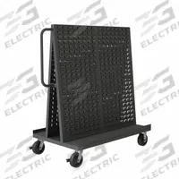 APPROVED VENDOR Mobile A-Frame Louvered Rack: 30 in x 54 1/2 in x 57 in (MPN AF-3048-LP-95). Key specifications — Color: Gray; Caster Wheel/Configuration: (2) Swivel with Brake; Caster Wheel/Tread Material: Phenolic; Includes: Mounted End Handle; Brand: APPROVED VENDOR.