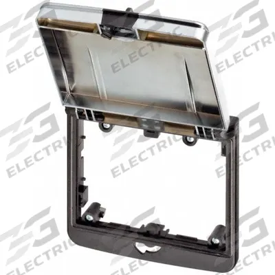 MURRELEKTRONIK Modlink double frame: 2-Way Mounting Frame, Black Nylon Housing, Gray ABS Lid - Panel Interface Connector Frames