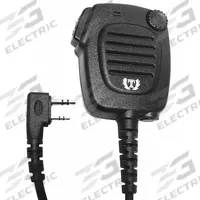 DSR PROSERIES Speaker Microphone: Fits Kenwood, 3.5 mm Jack, 24 in Cord, Push To Talk, Waterproof (MPN JD-7002). Key specifications — Compatible Radio Series: TK-372; Color: Black; Radio Connector Type: 2-Pin; Brand: DSR PROSERIES; Manufacturer Part Number: JD-7002; Push To Talk: Yes.