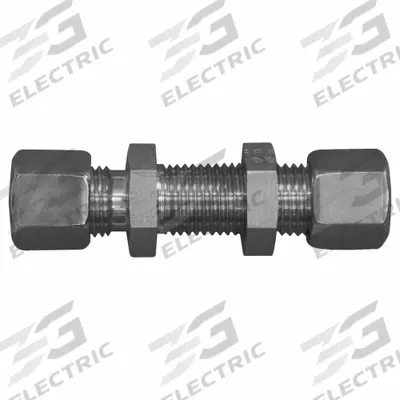 BRENNAN INDUSTRIES Compression Fitting Adapter: 6 mm OD x 6 mm OD size - Flareless Bite-Type Stainless Steel Compression Fittings