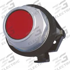 EATON Flush Push Button Operator: Non-Illuminated, Flush Profile, Metallic, 30 mm, 2NO/2NC (MPN HT8AARF1Q1). Key specifications — Brand: EATON; Action: Momentary; Series: HT800; Push Button Material Type: Metallic.