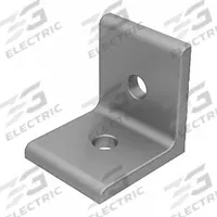 Inside-Corner Bracket: Lite Inside-Corner Bracket, 40 Series, 40 mm x 40 mm x 36 mm, 2 Holes, Silver (MPN 093WD40). Key specifications — Material: Aluminum; Brand: FATH INC.; Finish: Anodized.