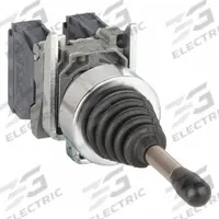 SCHNEIDER ELECTRIC Joystick Operator: Vertical and Horizontal Operation, 4 Positions, 1NO, Momentary (MPN XD4PA24). Key specifications — Bezel Material: Metal; Contact Form: 1NO; Switch Action: Momentary; Series: XB4; Brand: SCHNEIDER; Number of Positions: 4 + Center Off.