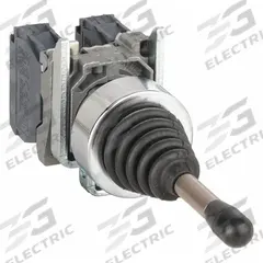 SCHNEIDER ELECTRIC Joystick Operator: Vertical and Horizontal Operation, 4 Positions, 1NO, Momentary (MPN XD4PA24). Key specifications — Bezel Material: Metal; Contact Form: 1NO; Switch Action: Momentary; Series: XB4; Brand: SCHNEIDER; Number of Positions: 4 + Center Off.