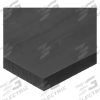 UHMW Polyethylene Bar: 0.125 in Thick, 1 in x 12 in, Opaque, Black, 4,400 psi Tensile Strength (MPN PS-UHMW-ESD-51). Key specifications — Impact Strength: 16.0 ft-lb/in; Backing Type: No Backing; Clarity: Opaque.