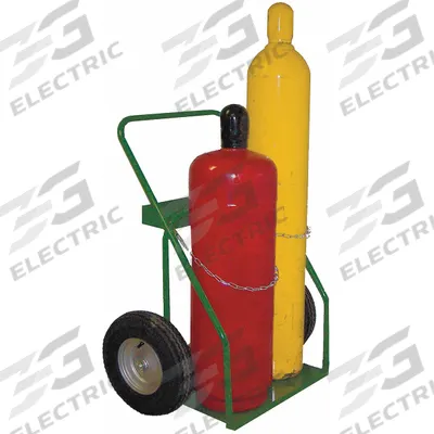 SAFTCART Cylinder Hand Truck: 780 lb, Side by Side, 2 Cylinder - Welding Cylinder Hand Trucks
