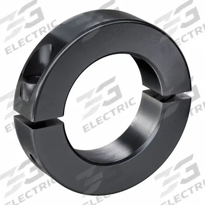 RULAND MANUFACTURING Shaft Collar: 2-Piece, Metric, Round, Clamp-On, 48 mm Bore Dia - Steel Shaft Collars