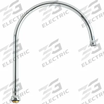 CHICAGO FAUCETS Spout: Spout, Arc, Swivel Spout, Brass, Polished Chrome, Laminar - Gooseneck Faucet Spouts