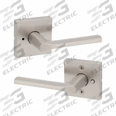 KWIKSET Door Lever Lockset: Privacy Lever Locksets, Nickel