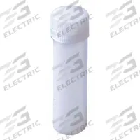 APPROVED VENDOR Vial with Screw Cap: Sample, Polypropylene, 5 mL, White, 12.7 mm Body Dia, White (MPN 2241-PEF-200). Key specifications — Self-Standing: Self-Standing; Closure Color: White; Brand: APPROVED VENDOR; Vial Type: Sample; Body Color: White; Includes Closure: Yes; Bottom Shape: Square; Thread Location: External.