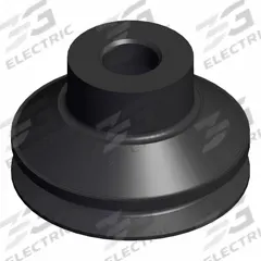SMC Pad Unit: Bellows, w/o Adapter, 16 mm Pad Dia, Silicone, Black, 40, 10 mm Pad Ht, ZP3 (MPN ZP3-16BS). Key specifications — attr1019101: ZP3-16BS; attr1019103: SMC; attr1019107: 40.