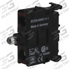EATON Lamp Module: 22 mm Size, Green, LED, 264 V AC/DC Rating, No Transformer (MPN M22-LEDC230-G). Key specifications — Compatible with Series: M22; Terminal Connection Type: Spring Cage; Brand: EATON; Manufacturer Part Number: M22-LEDC230-G; Includes Bulb: Bulb Included.