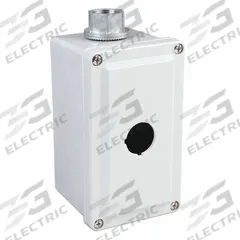 SCHNEIDER ELECTRIC Push Button Enclosure: 30mm, 1 Holes, Non-Metallic, NEMA 1/12/3/4/4X (MPN 9001SKY1). Key specifications — attr211299: SCHNEIDER; attr1043605: Oil-Tight and Dust-Tight.