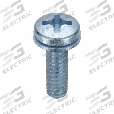 SEMS Screw: Internal Tooth, #6-32 Thread Size, 1/2 in Lg, Steel, Zinc-Plated - Machine Screws with Internal Tooth Lock Washers