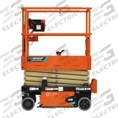 JLG Scissor Lift: Battery, Drivable, 15 ft Elevated Platform Ht, 49.2 in x 24.4 in (MPN ES1530M). Key specifications — Brand: JLG; Features Included: Pothole Protection System.