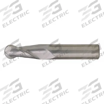 CLEVELAND Ball End Mill: Carbide, TiAlN Coated, 2 Flute, 9/64" Mill Dia, 9/16" LOC - General Purpose Carbide Ball End Mills