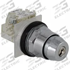 SCHNEIDER ELECTRIC Selector Switch: 3 Position, 30 mm Panel Mounting Size, SPDT, Series 9001K (MPN 9001KS43K10H1). Key specifications — Manufacturer Part Number: 9001KS43K10H1; Brand: SCHNEIDER; Switch Action: Maintained/Maintained/Maintained; Contact Form: SPDT; Key Removal Position: Any Position.