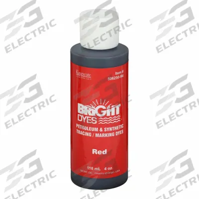 KINGSCOTE Dye Tracer Liquid: Red, Solvent Dye, 100-200 gallons per ounce of dye, Immediate - Tracer Dye Liquids