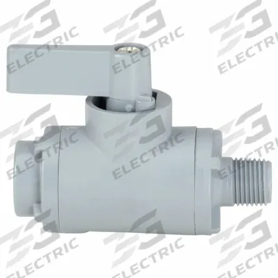 APPROVED VENDOR Manual Two-Way Ball Valve: 1/8 in, PVC, Straight, MNPT x FNPT - PVC Ball Valves