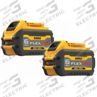 DEWALT Battery: FLEXVOLT®, 6 Ah, 2 Batteries Included, 20V DC/60V DC, 2 PK (MPN DCB606-2). Key specifications — attr1278107: Not Oil-Resistant.