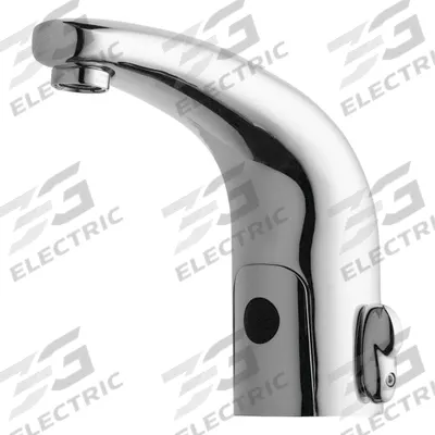 CHICAGO FAUCETS Bathroom Sensor Faucet: HyTronic Traditional, Cast Brass - Single-Post Sensor Bathroom Faucets