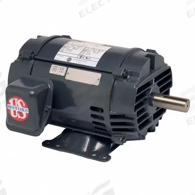 U.S. MOTORS General Purpose Motor: Rigid Base Mount, Open Drip Proof, 10 hp - Rigid Base 3-Phase General Purpose AC Motors