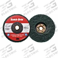 SCOTCH-BRITE Non-Woven Depressed Center Disc: 4 1/2 in x 5/8"-11, Aluminum Oxide, Extra Coarse (MPN 7100175465). Key specifications — Series: CX-DN; Brand: SCOTCH-BRITE.