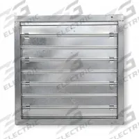 19"H-W 12"L Squ Stl Mtrzd Cntrl Dampr: 12 in L, 19 in H, 19 in W, 1 1/2 in Flange Wd, Steel, Single (MPN 3C725). Key specifications — Nameplate Voltage: 100/240V AC; Blade Type: Flat Blade; Brand: DAYTON; Maximum Air Velocity: 3500 fpm; Switch Action: Normally Open.