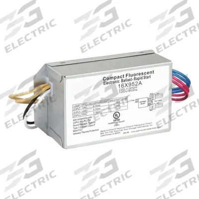 APPROVED VENDOR Ballast: 120V AC, 1/2 Lamps Supported, 7 W_9 W_13 W Bulb Watt - Rapid Start Electronic Fluorescent Ballasts