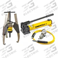 ENERPAC Hydraulic Puller Set: 24 ton Capacity with Attachments, 24 ton Cylinder Nominal Capacity (MPN GPS24H). Key specifications — attr98874: ENERPAC; attr96739: Jaw Puller; attr1177737: Hand Pump.