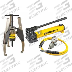 ENERPAC Hydraulic Puller Set: 24 ton Capacity with Attachments, 24 ton Cylinder Nominal Capacity (MPN GPS24H). Key specifications — attr98874: ENERPAC; attr96739: Jaw Puller; attr1177737: Hand Pump.