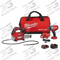 MILWAUKEE Cordless Tool Combination Kit: 2 Tools, Grease Gun/Impact Wrench, 18 V DC Volt, M18™, M18™ (MPN 2967-22GG). Key specifications — attr1176460: Grease Gun.