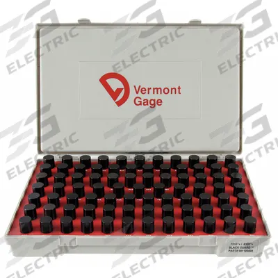 VERMONT GAGE Black Oxide-Coated Pin Gauge Set: Go (Plus), 0.751 in to 0.832 in - Go (Plus) Pin Gauge Sets - Black Oxide Finish