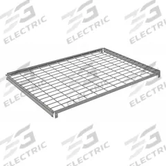 TENNSCO Shelf: 42 in x 30 in, 550 lb Load Capacity, Steel, 5 ga Decking, Gray, Shelf (MPN ZAES-4230W). Key specifications — Decking Material: Steel; Includes: (4) Beams; Decking Finish: Zinc Plated; Shelf Configuration: Single Straight; Color: Gray; Frame Material: Steel; Brand: TENNSCO; Frame Finish: Zinc Plated.