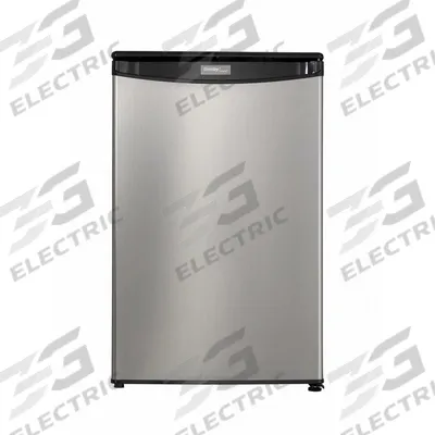 DANBY Refrigerator: Stainless Steel, 4.4 cu ft Total Capacity, 4 Shelves - Mini Refrigerators