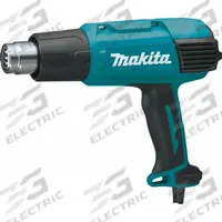 MAKITA Heat Gun Kit: Pistol-Grip, 120V AC, Two-Prong, 13 A Current, (1) Bare Tool, (1) Stand (MPN HG6031VK). Key specifications — attr1324916: (1) Bare Tool, (1) Stand; attr1257106: Two-Prong; attr1257126: No; attr1257132: MAKITA; attr1257155: 115V AC.
